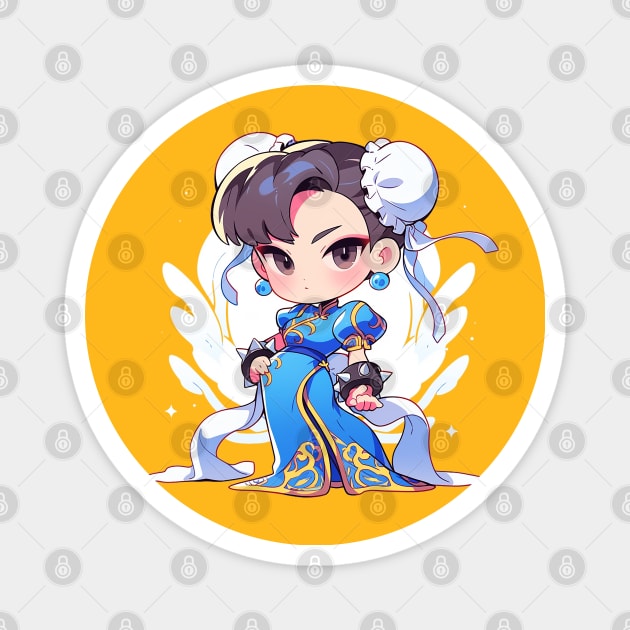 chun li Magnet by skatermoment